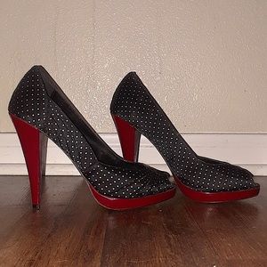 Polka dot heels.